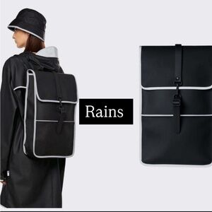 Rains Unisex Reflective Backpack NWT One size